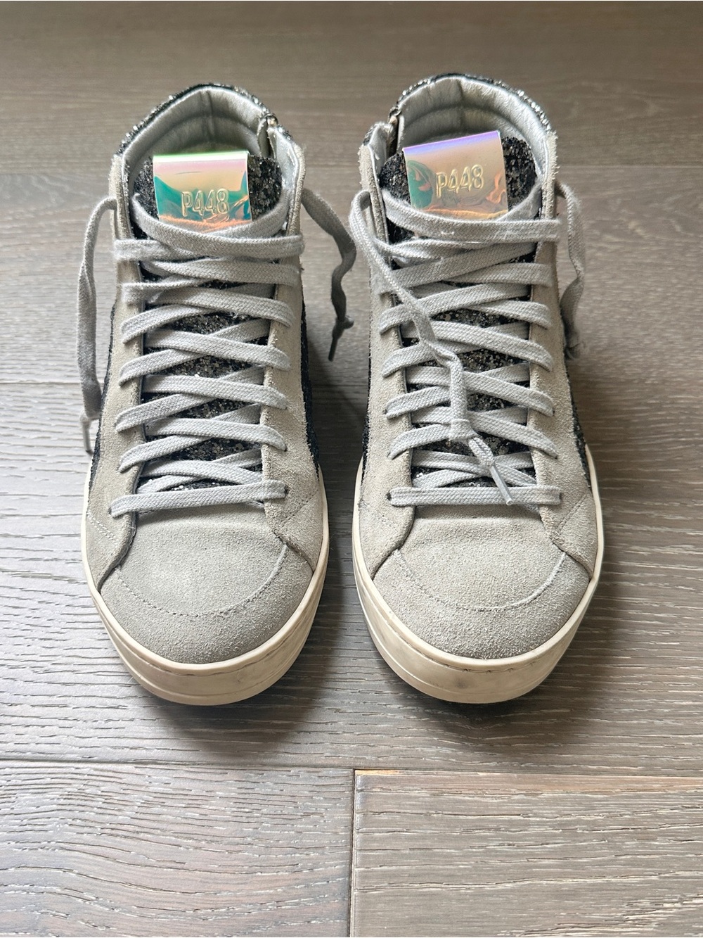 P448 Suede High-Top Sneakers